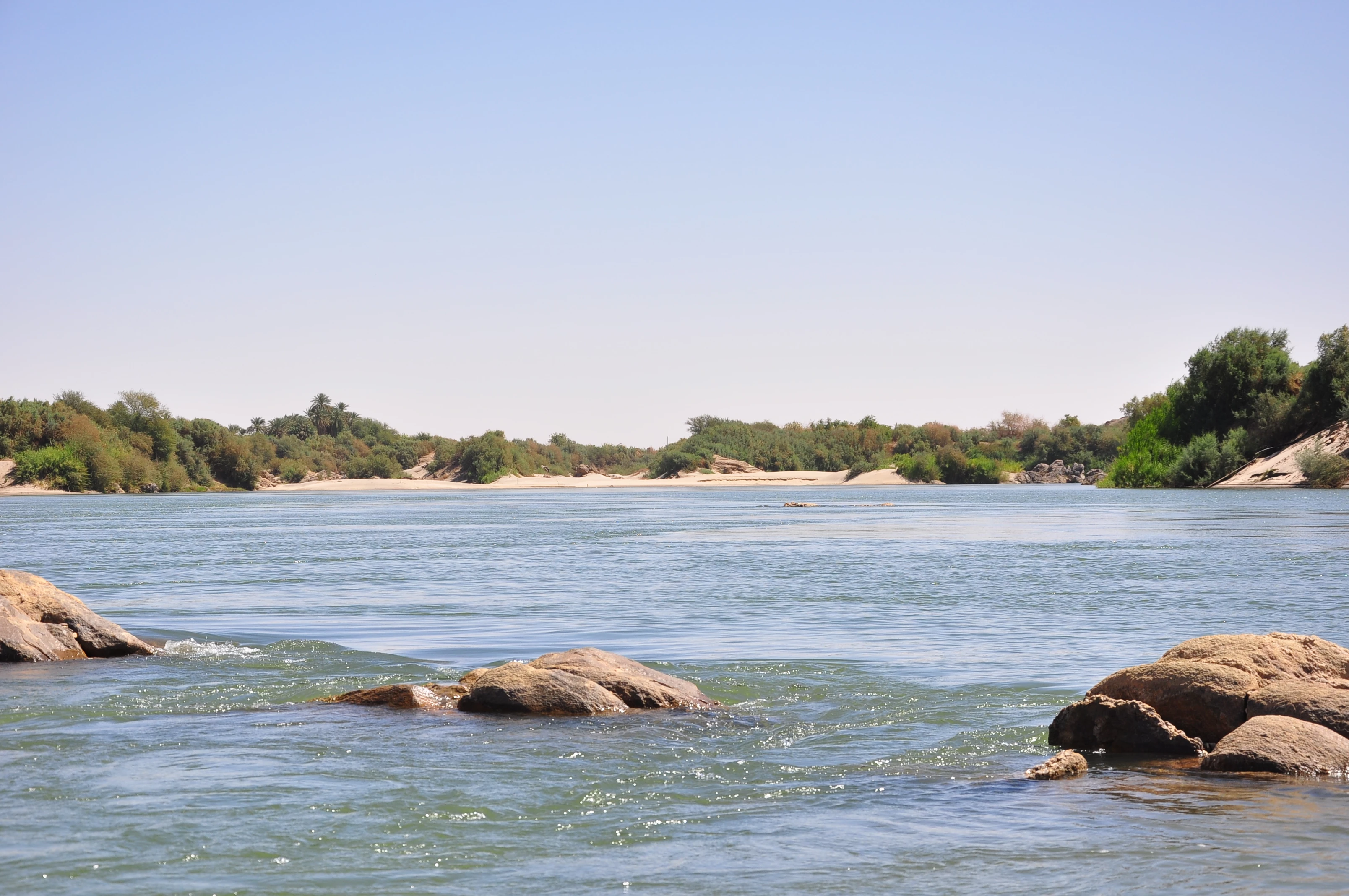 La quarta cateratta del Nilo, in Sudan, la cui area sarà sommersa dal bacino della diga di Merowe.