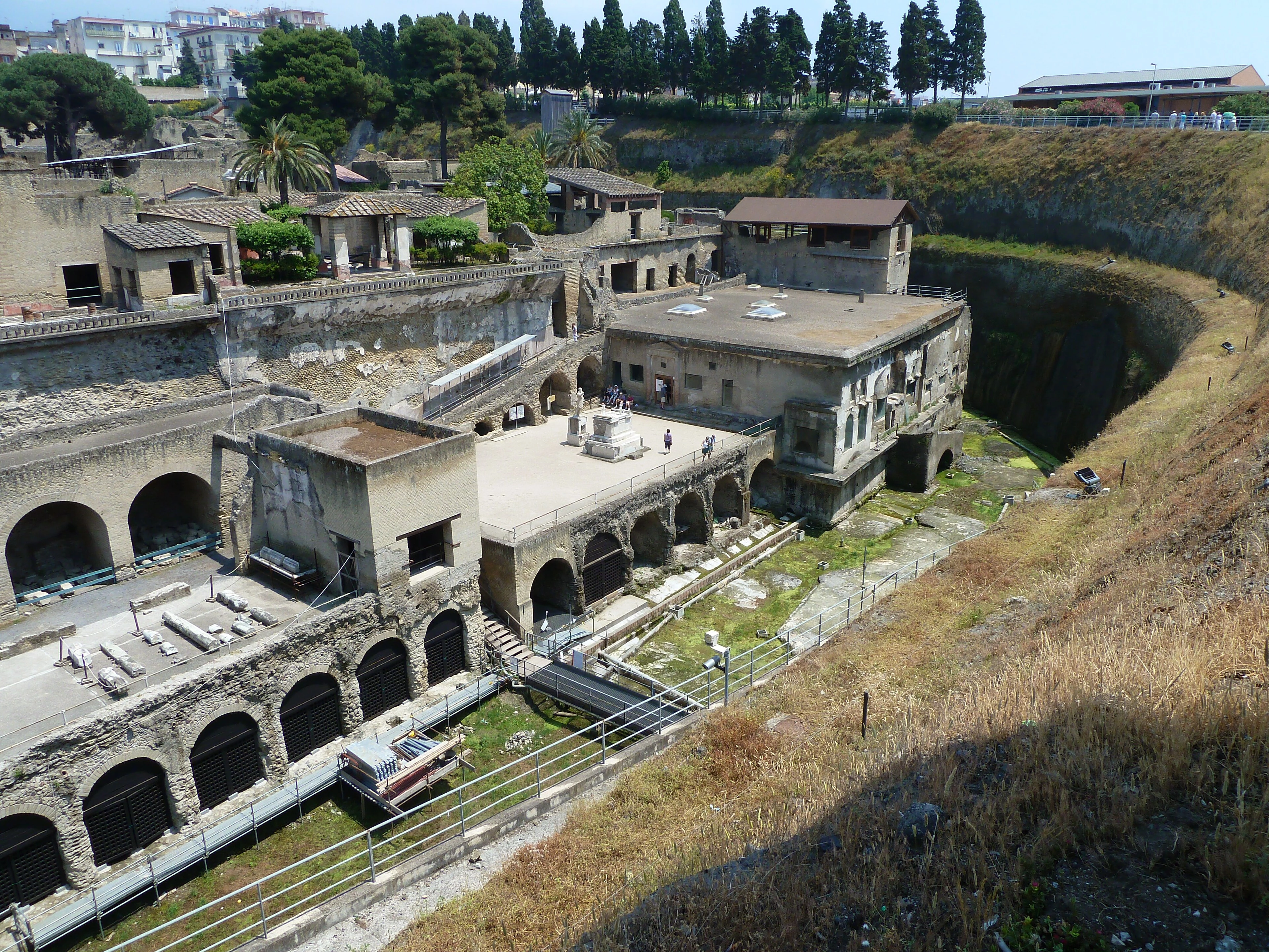 Veduta degli scavi archeologici di Ercolano (Herculaneum).
