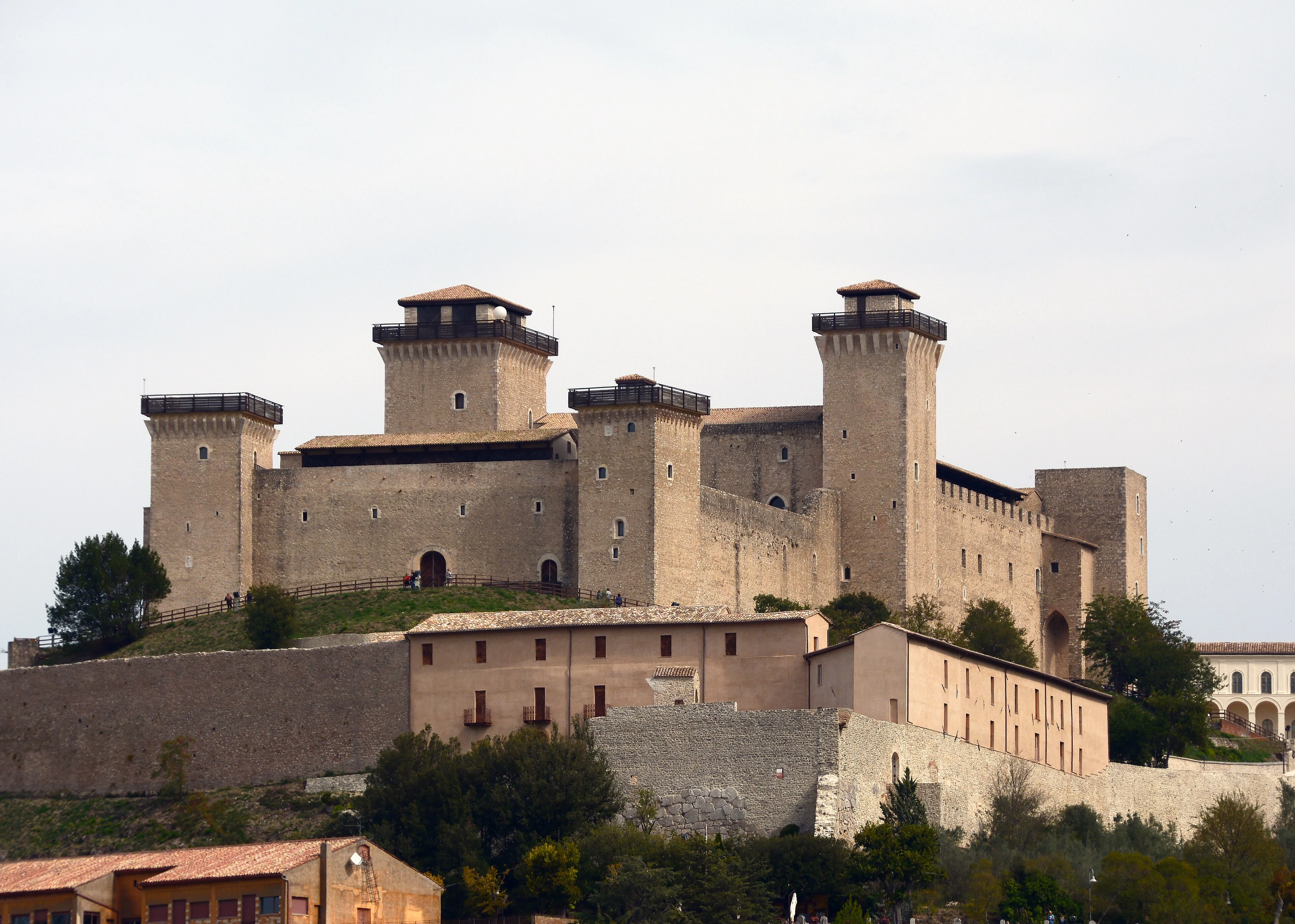 La Rocca Albornoziana sul colle Sant'Elia, a Spoleto.