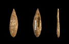 Esempio di punta di freccia in selce di epoca paleolitica (non i reperti del Parco dell'Orecchiella).