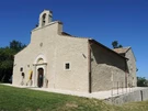 La facciata dell'Abbazia di Santa Lucia a Rocca di Cambio, in provincia dell'Aquila.