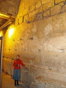 La 'Pietra Occidentale', uno dei blocchi murari monumentali di epoca erodiana nel tunnel del Muro del Pianto a Gerusalemme (non la cava …