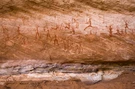 Pitture rupestri neolitiche nella regione del Tadrart Acacus, in Libia, non lontano dal sito di Takarkori (non le mummie descritte …