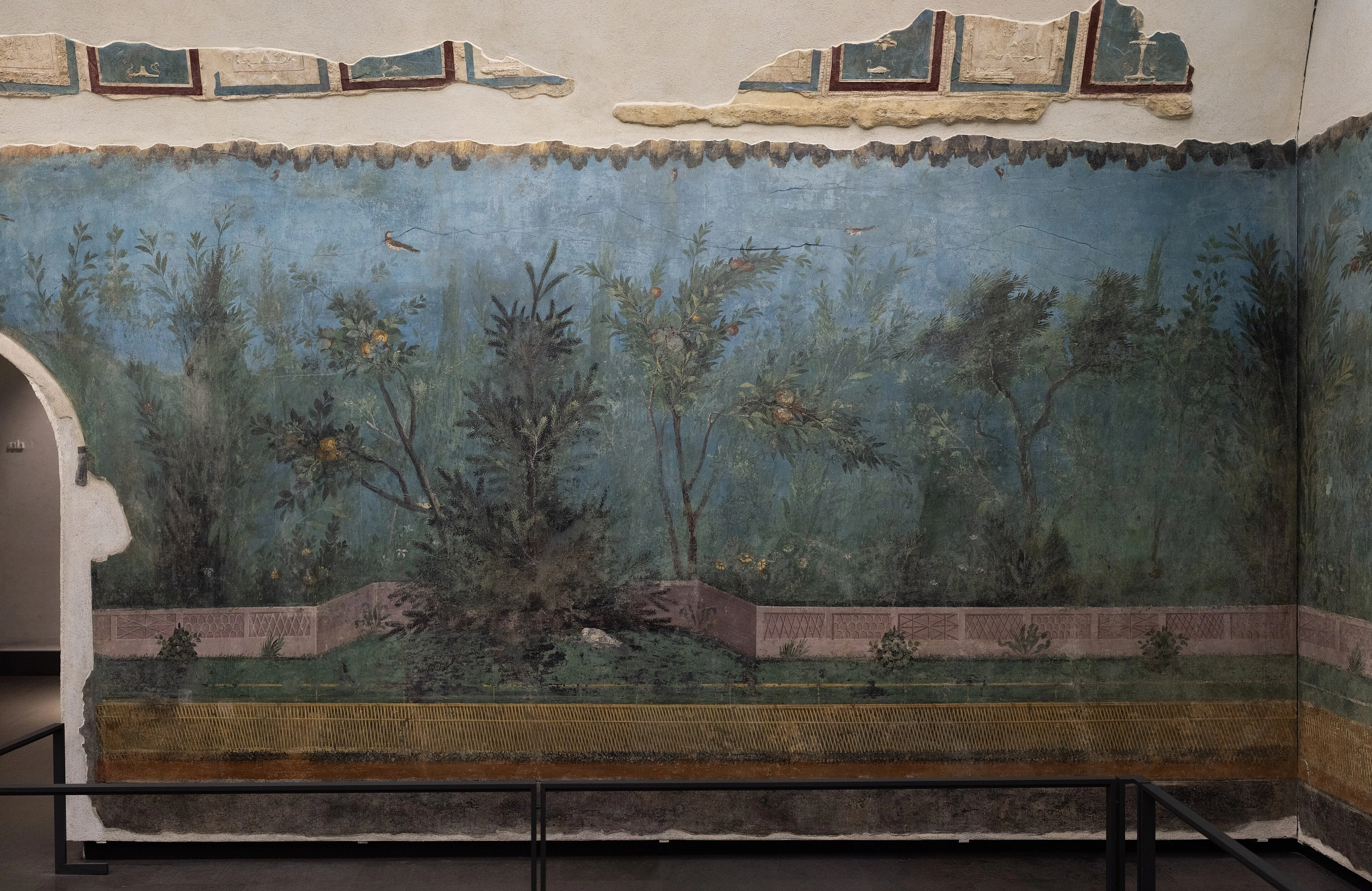L'affresco del giardino dalla Villa di Livia a Prima Porta, oggi al Museo Nazionale Romano di Palazzo Massimo.