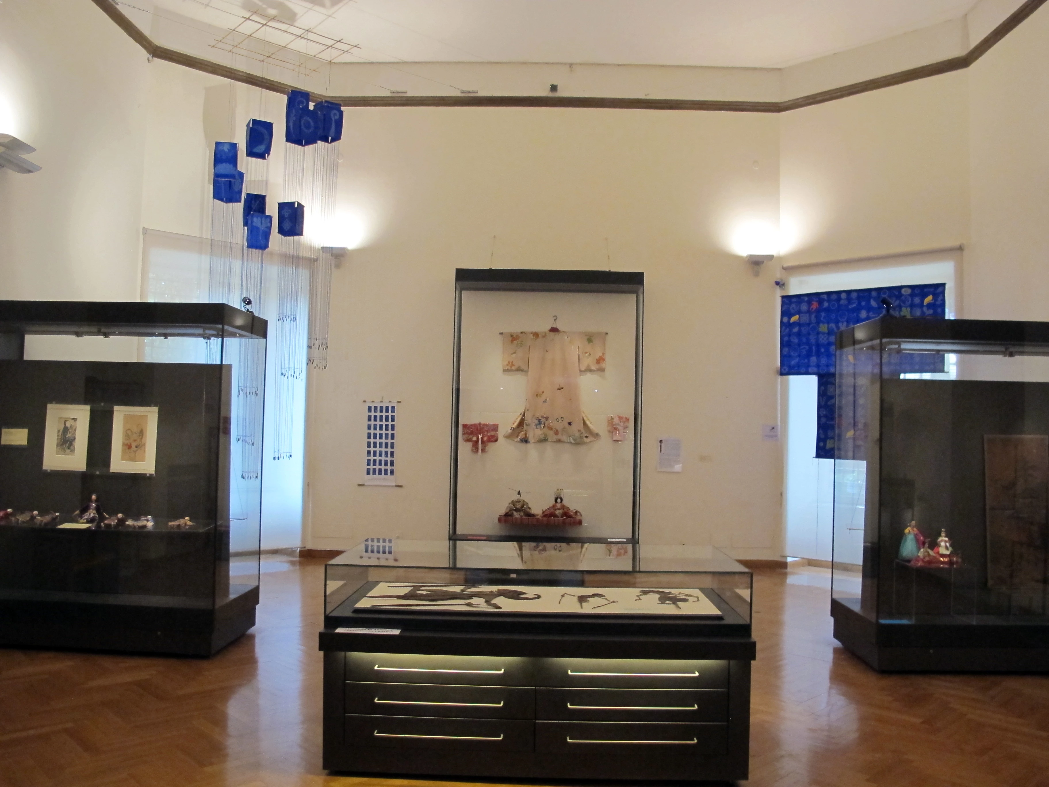Una sala del Museo Nazionale d'Arte Orientale 'Giuseppe Tucci', nel Palazzo Brancaccio a Roma.